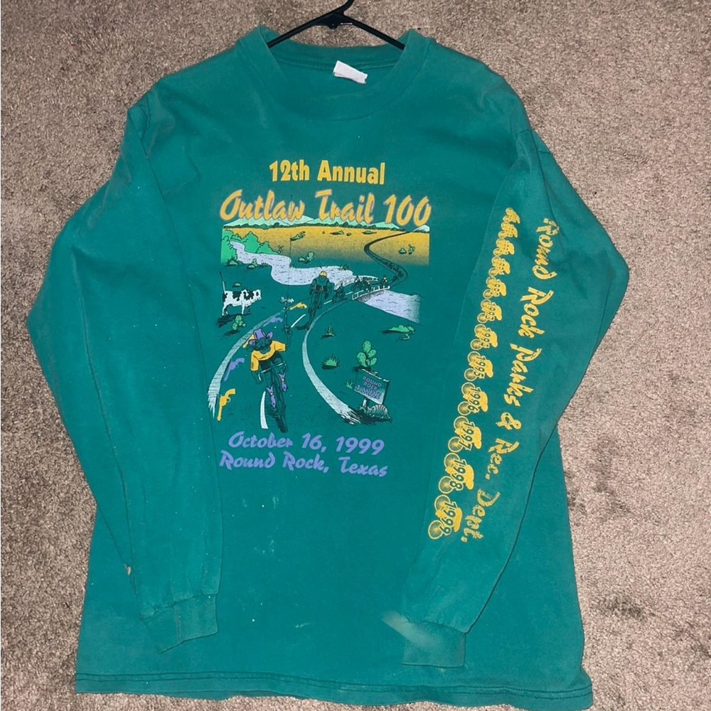 Vintage Texas cycling marathon long sleeve